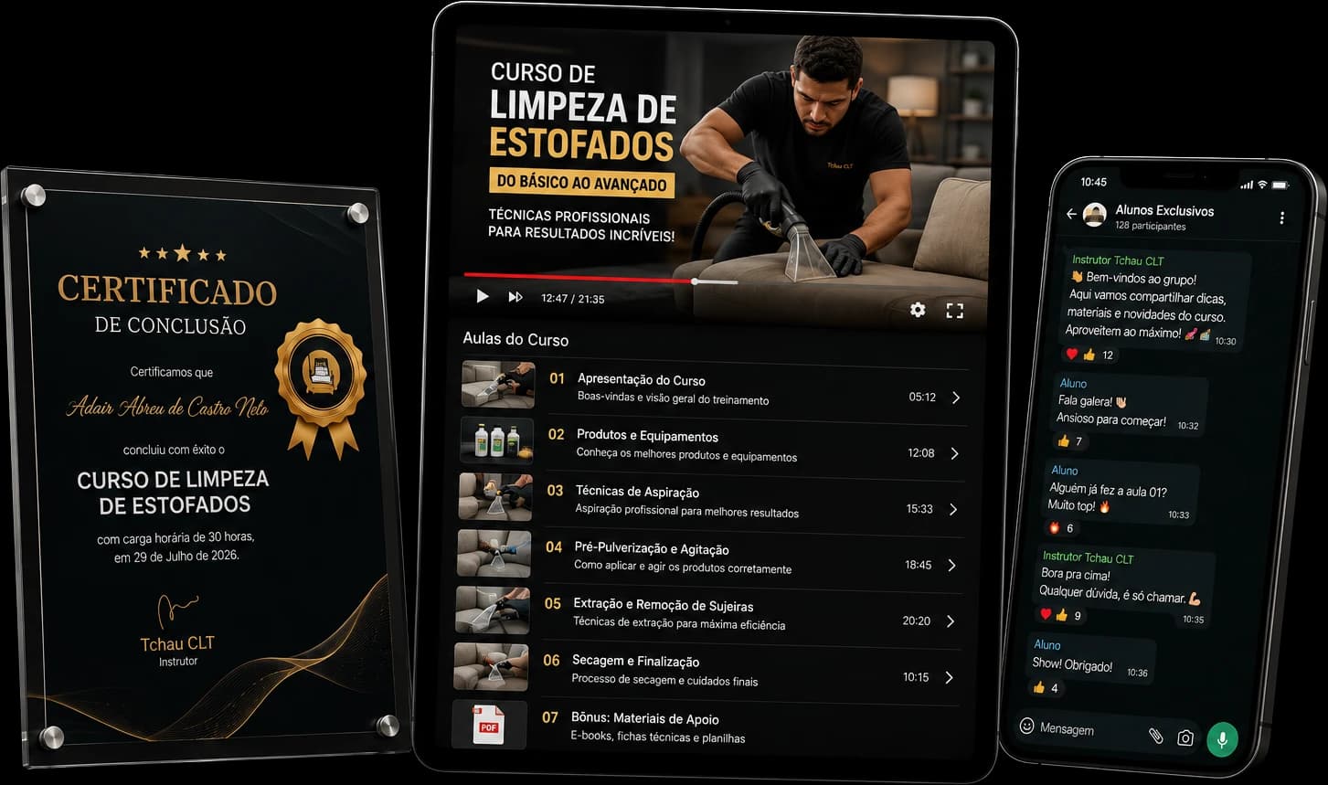 Fórmula da Limpeza de Estofados